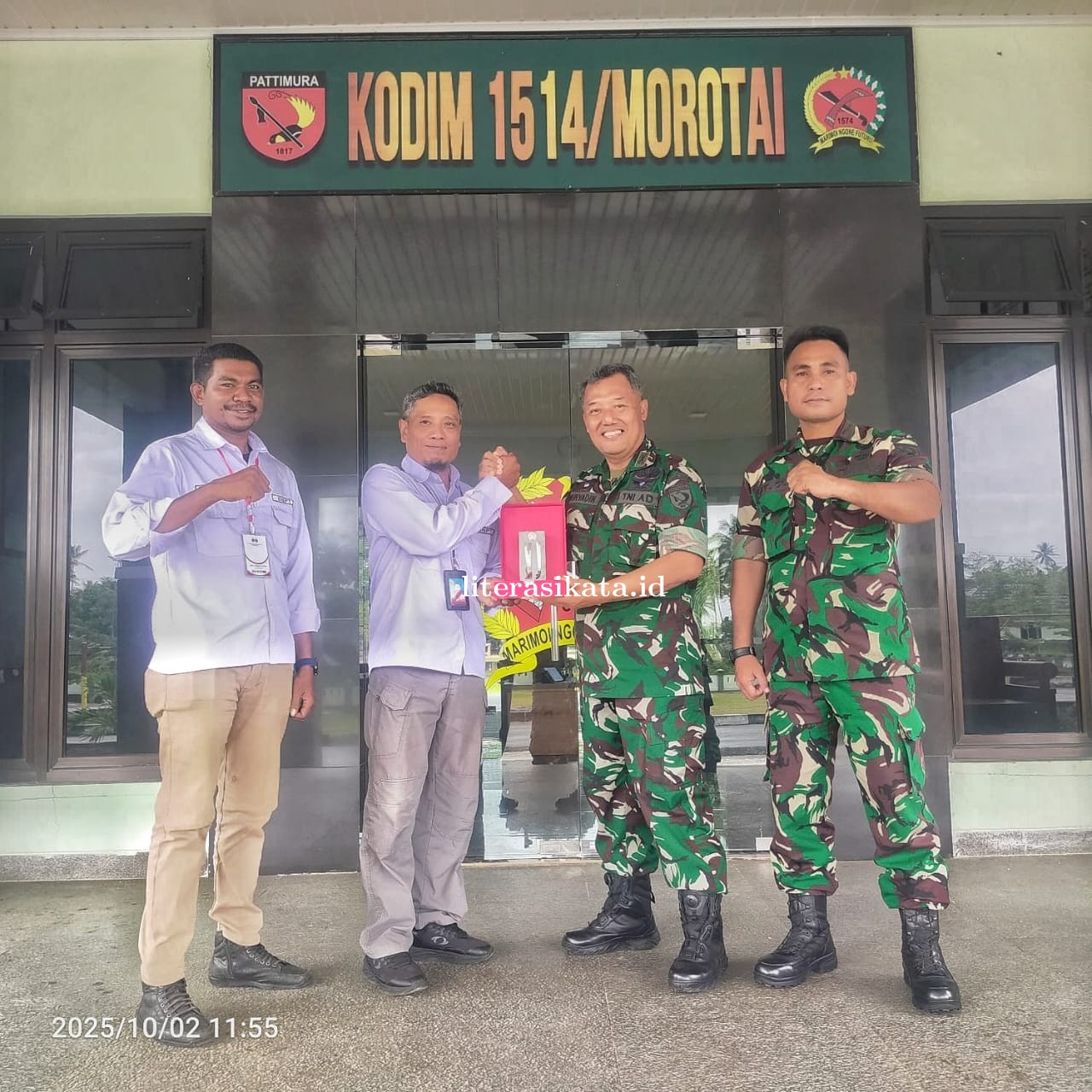 Kodim 1514/Morotai Terima Kunjungan Silaturahmi FKPT BNPT Maluku Utara