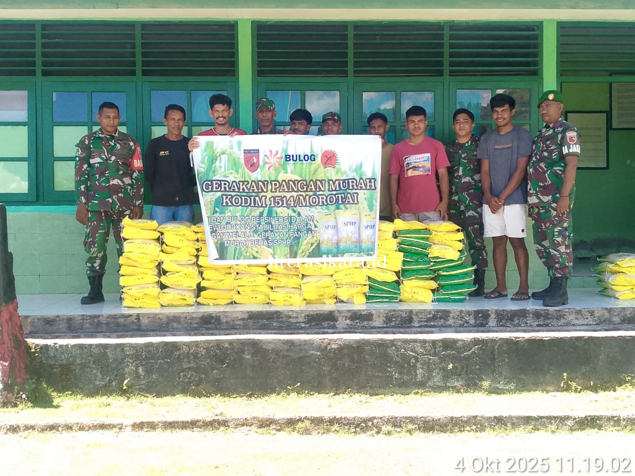 Koramil 1514-02/Bere-Bere Gelar Gerakan Pangan Murah Dukung Pengendalian Inflasi Daerah